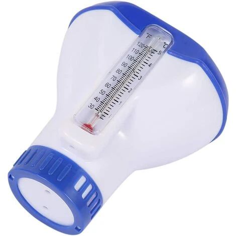 Diffuseur Chlore Piscine Avec Thermomètre, Distributeur Flottant Automatique, Doseur De Chlore Pour Piscine De 5 Pouces (Style A) 5 Diffuseur Chlore Piscine Avec Thermomètre, Distributeur Flottant Automatique, Doseur De Chlore Pour Piscine De 5 Pouces (Style A) – Image 3