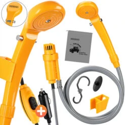 Douche De Camping Portable 12V Avec Pompe Immergée Douche De Voyage Randonnée Voiture