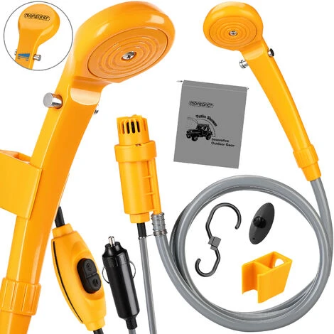 Douche De Camping Portable 12V Avec Pompe Immergée Douche De Voyage Randonnée Voiture 4 Douche De Camping Portable 12V Avec Pompe Immergée Douche De Voyage Randonnée Voiture – Image 2