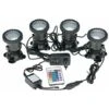 Spots Sous-marins étanches Multicolores RVB Pour Aquarium Avec Télécommande Pour Bassin De Jardin, Aquarium, Piscine, Prise Britannique (lot De 4 Lumières) -Trait Piscine Soldes Magasin 98736523 1