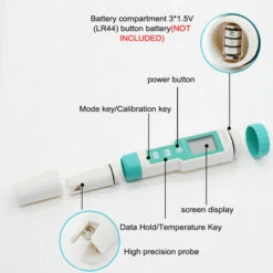 Testeur De Qualité De L'eau Portable Portable 7 En 1 PH Total Des Solides Dissous EC ORP Salinité S.G Test De Température IP67 Étanche ℃/℉ Conversion D'unités Compensation Automatique De La Températur 11 Testeur De Qualité De L'eau Portable Portable 7 En 1 PH Total Des Solides Dissous EC ORP Salinité S.G Test De Température IP67 Étanche ℃/℉ Conversion D'unités Compensation Automatique De La Températur -Trait Piscine Soldes Magasin 98864936 5
